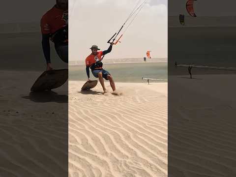 Epic desert kiteboarding adventure! #courtintheact #dakhla #morocco #kitesurfing #desert #kitesports