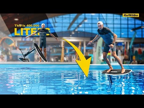 Risky Foil Surfing: This Could Flood a 400k Liter Pool