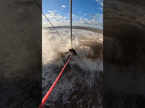 Winter waves on the line mount! #kitesurfing #gopro #kitesurf #courtintheact #surf #dnb