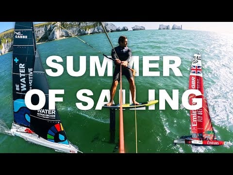KITE FOILING THE NEEDLES AND SAILING AN IMOCA!