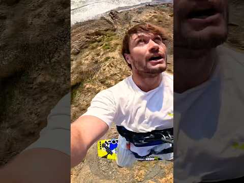 All under control… that time I jumped off a cliff! #courtintheact #kiteboarding #bigair #fullsend