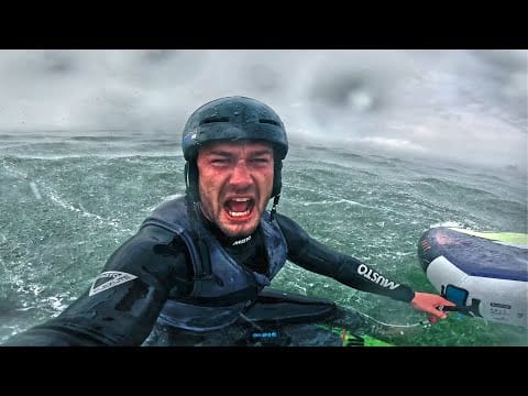 CAUGHT in a STORM & EPIC WING-FOILING Endless Waves!