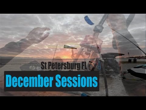 December Kiteboarding in St Petersburg Florida
