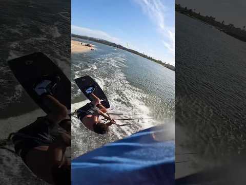 Near death kiteboarding again! #courtintheact #freeride #crash #kiteboarding #kitesurf
