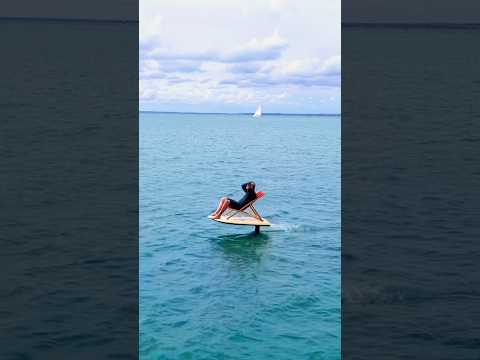 The only way to travel! @Fliteboard #courtintheact #personalwatercraft #efoil #takeflite