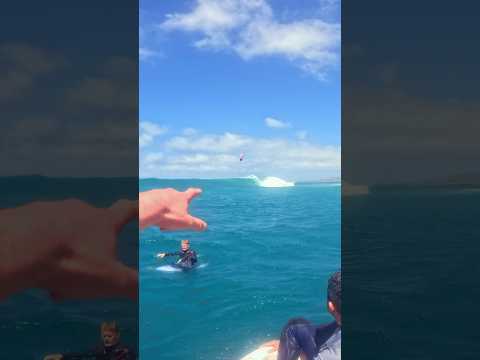 Insane BTS barrel shot! #courtintheact #freeride #kitesurfing #kitesurf #watersports