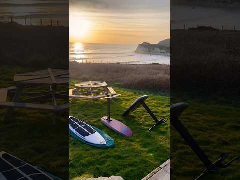 Which board to choose!? Home spot going off 🤟🤟 #courtintheact #surfing #foilsurfing #foilhub