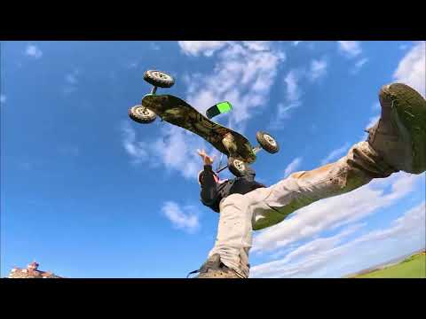 Epic kiteboarding rail session