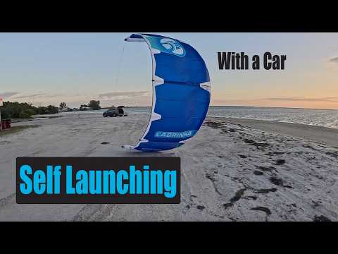 Self Launching a Kiteboarding Kite Using a Car – kitesurf videó és tippek