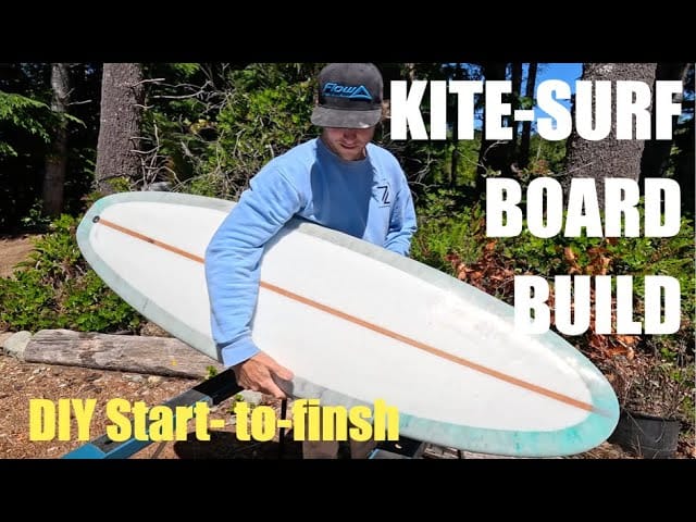 Strapless Kitesurfing board Build in 11 Minutes | DIY Kite Surf Board – kitesurf videó és tippek