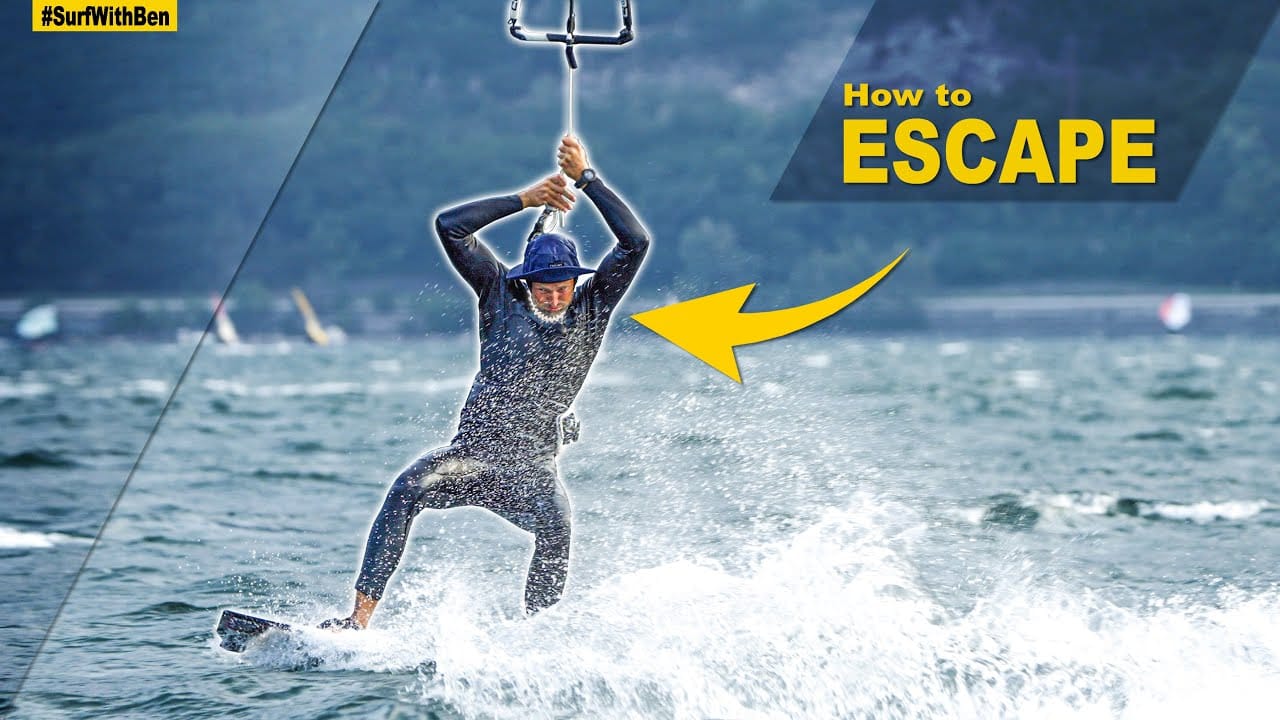 Trapped In My Safety Leash – How to Escape – kitesurf videó és tippek