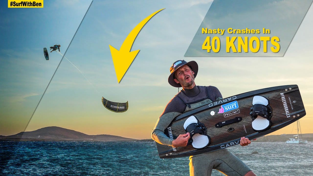 Nasty Crashes: When Your Kite Hits the Water First – kitesurf videó és tippek
