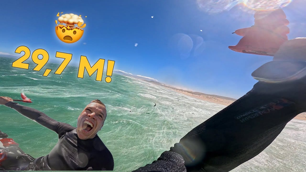 Jumping 29,7 meters in 45+ knots! KEVVLOG – kitesurf videó és tippek