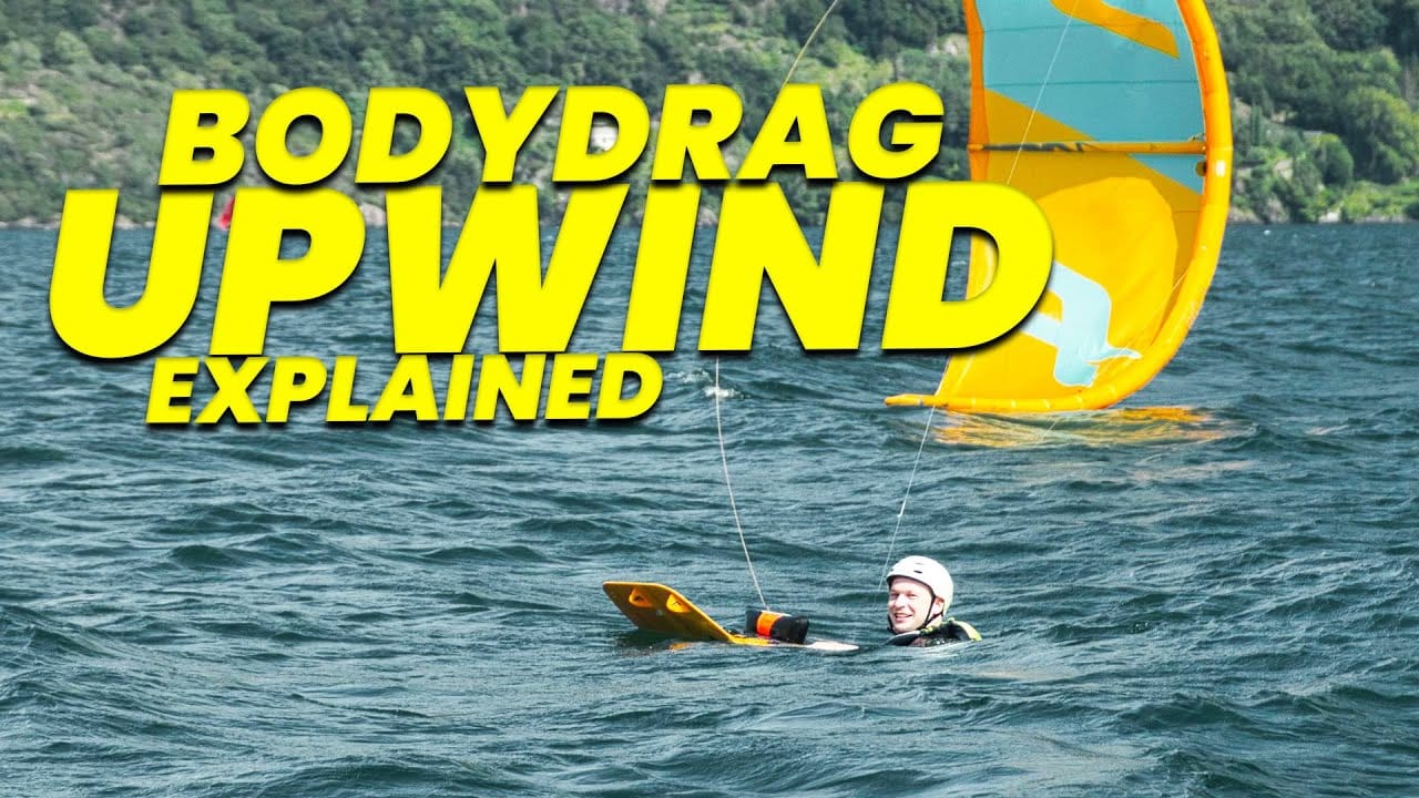 🌊Kitesurfing: the upwind bodydrag tutorial – leave your board leash forever – kitesurf videó és tippek