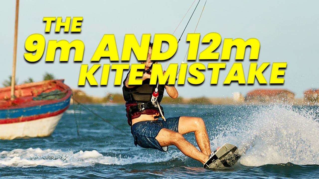 Kitesurfing mistake – the kite size – kitesurf videó és tippek