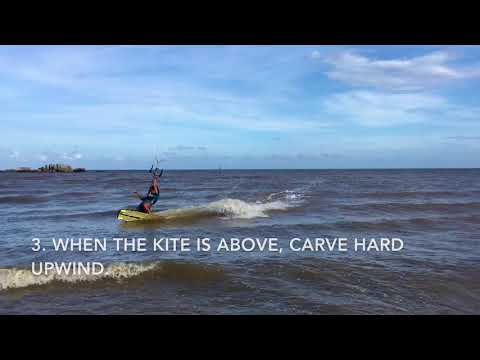 Roll tack upwind transition Twintip deszka – kezdőknek kitesurf tippek