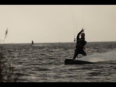 Téli kitesurf Észak-Németországban – POV videó